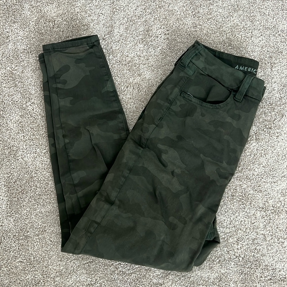 camo pants with distressing